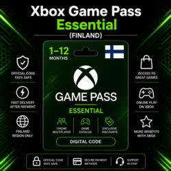 Xbox Game Pass Essential (Финляндия) 1–12 месяцев | Код активации Xbox