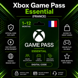 Xbox Game Pass Essential (Франция) 1–12 месяцев | Код активации Xbox