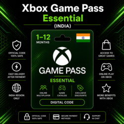 Xbox Game Pass Essential (Индия) 1–12 месяцев | Код активации Xbox