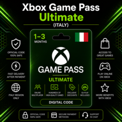Xbox Game Pass Ultimate (Италия) 1–3 месяца | Код активации Xbox