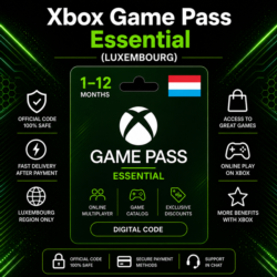 Xbox Game Pass Essential (Люксембург) 1–12 месяцев | Код активации Xbox
