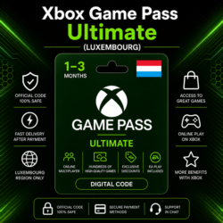 Xbox Game Pass Ultimate (Люксембург) 1–3 месяца | Код активации Xbox