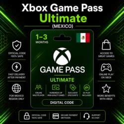 Xbox Game Pass Ultimate (Мексика) 1–3 месяца | Код активации Xbox
