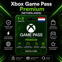 Xbox Game Pass Premium (Нидерланды) 1–3 месяца | Код активации Xbox