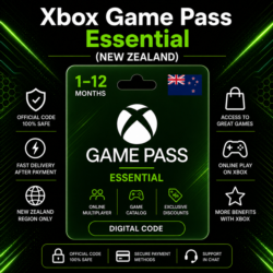 Xbox Game Pass Essential (Новая Зеландия) 1–12 месяцев | Код активации Xbox