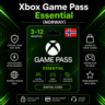 Xbox Game Pass Essential (Норвегия) 3–12 месяцев | Код активации Xbox
