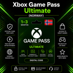 Xbox Game Pass Ultimate (Норвегия) 1–3 месяца | Код активации Xbox