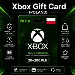 Xbox Gift Card (Польша) 20–200 PLN | Код пополнения Xbox