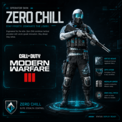 Ключ активации для скина оператора Zero Chill в Call of Duty MW3