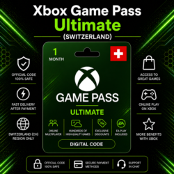 Xbox Game Pass Ultimate (Швейцария) 1 месяц | Код активации Xbox