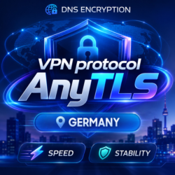 VPN Германия    (протокол AnyTLS) · 1-6m · DNS DoH