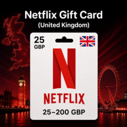 Netflix Gift Card (Великобритания) 25–200 GBP | Код пополнения