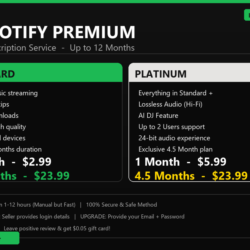 SPOTIFY PREMIUM SUBSCRIPTION - India Region