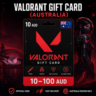 Valorant Gift Card (Австралия) 10–100 AUD | Код пополнения