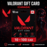 Valorant Gift Card (Канада) 10–100 CAD | Код пополнения