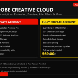Adobe Creative Cloud Subscription - All Apps