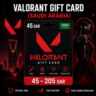 Valorant Gift Card (Саудовская Аравия) 45–205 SAR | Код пополнения