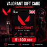 Valorant Gift Card (Великобритания) 5–100 GBP | Код пополнения
