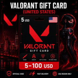 Valorant Gift Card (США) 5–100 USD | Код пополнения