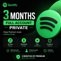 Spotify  Premium 3 Months – Full Access | No Ads | Instant Delivery