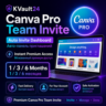 Canva Pro Team Invite на ваш аккаунт 1-3-6 месяцев Premium Instant