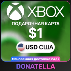 Карта пополнения Xbox Live US 1 USD (США)