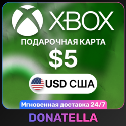 Карта пополнения Xbox Live US 5 USD (США)