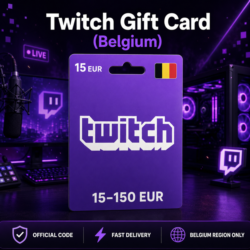 Twitch Gift Card (Бельгия) 15–150 EUR | Код пополнения
