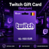 Twitch Gift Card (Бельгия) 15–150 EUR | Код пополнения