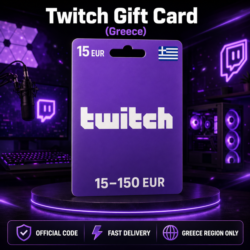 Twitch Gift Card (Греция) 15–150 EUR | Код пополнения
