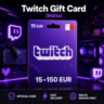 Twitch Gift Card (Мальта) 15–150 EUR | Код пополнения