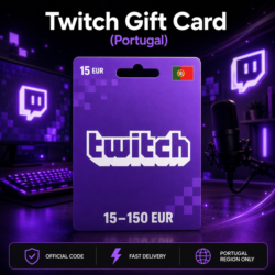Twitch Gift Card (Португалия) 15–150 EUR | Код пополнения