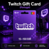 Twitch Gift Card (Португалия) 15–150 EUR | Код пополнения