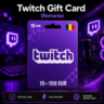 Twitch Gift Card (Румыния) 15–150 EUR | Код пополнения
