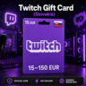 Twitch Gift Card (Словакия) 15–150 EUR | Код пополнения