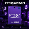 Twitch Gift Card (Европа) 15–150 EUR | Код пополнения