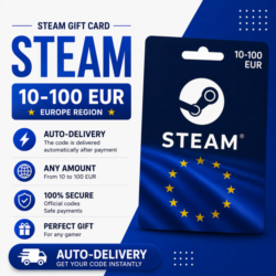 Подарочная карта Steam Европа 10–100 EUR | Автодоставка
