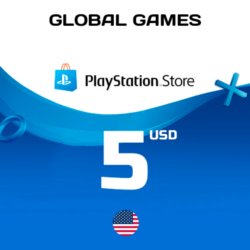 Карта PlayStation PSN 5 USD США  КОД ПОПОЛНЕНИЯ