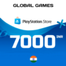 Карта PlayStation PSN 7000 INR Индия  КОД ПОПОЛНЕНИЯ