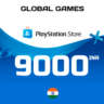 Карта PlayStation PSN 9000 INR Индия  КОД ПОПОЛНЕНИЯ