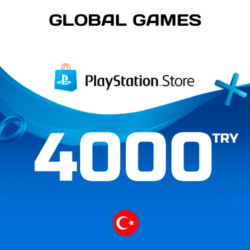 Карта PlayStation PSN 4000 TRY Турция  КОД ПОПОЛНЕНИЯ