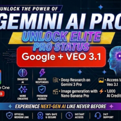 Gemini AI Pro 6 MONTHS ACCESS Google One 5 TB   Veo 3.1