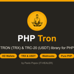 PHP Tron — библиотека для TRON (TRX), TRC-20 и USDT: кошельки, переводы, вебхуки