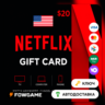 Netflix Gift Card | $20 | АВТО ВЫДАЧА | США