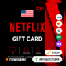 Netflix Gift Card | США | $30 | АВТО ВЫДАЧА