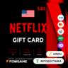 Netflix Gift Card | США | $40 | АВТО ВЫДАЧА