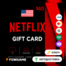 Netflix Gift Card | США | $60 | АВТО ВЫДАЧА