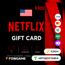 Netflix Gift Card | США | $100 | АВТО ВЫДАЧА