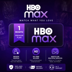 Премиум-план HBO Max на 1 месяц – закрытый профиль, доступ без рекламы.