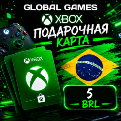 Xbox Gift Card 5 BRL Бразилия Карта Пополнения